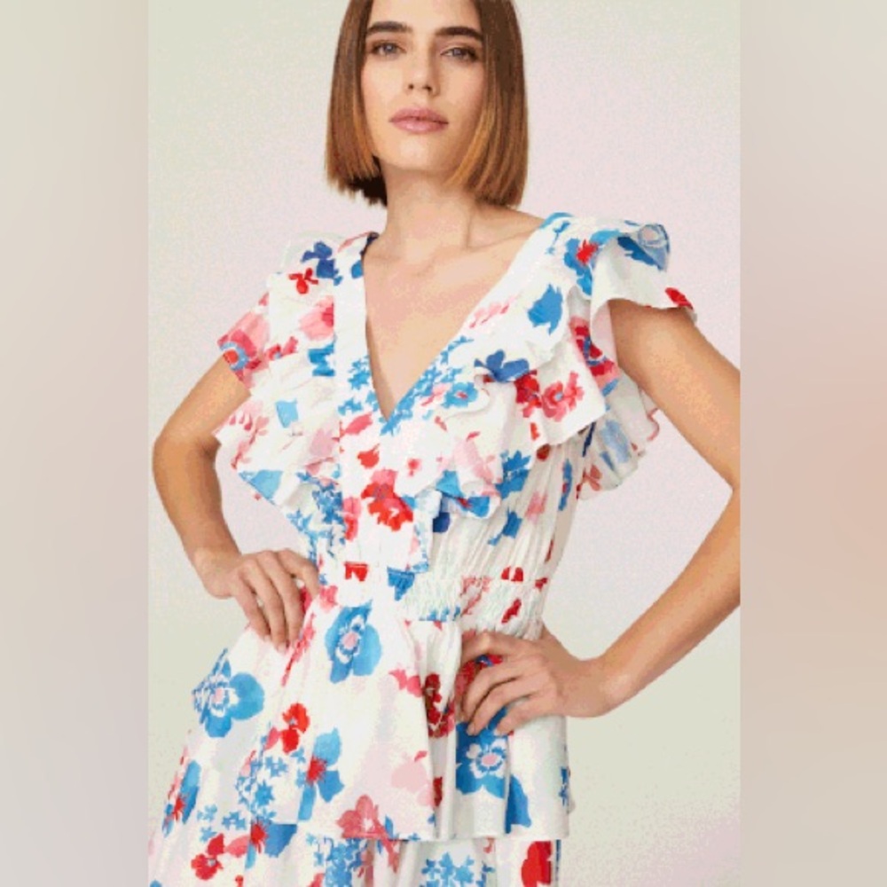 Peter‎ Som x RTR Floral Tiered Mini Dress